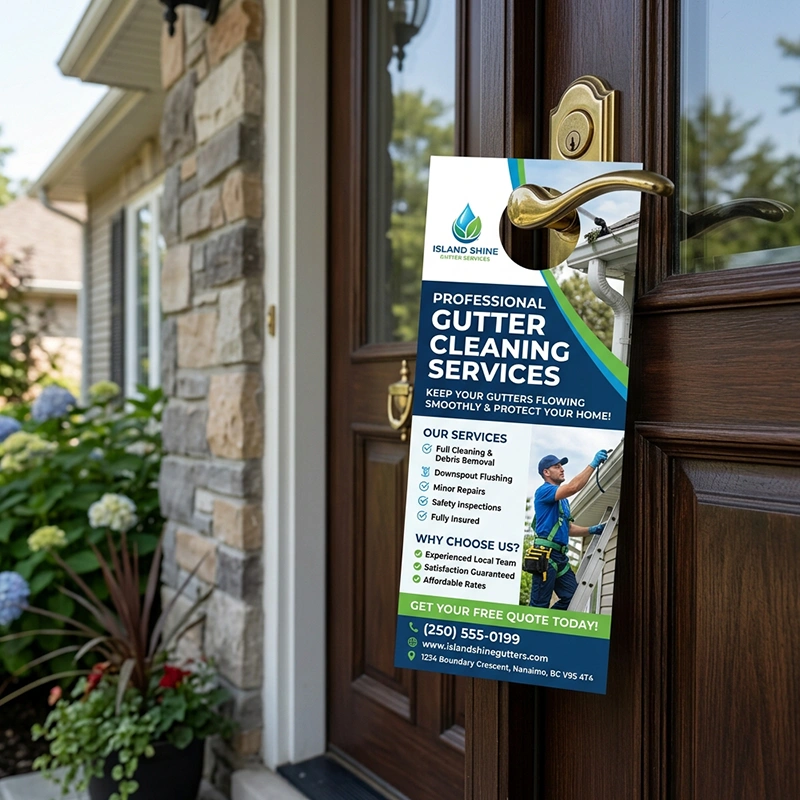 Door Hangers - Custom Print Mockup