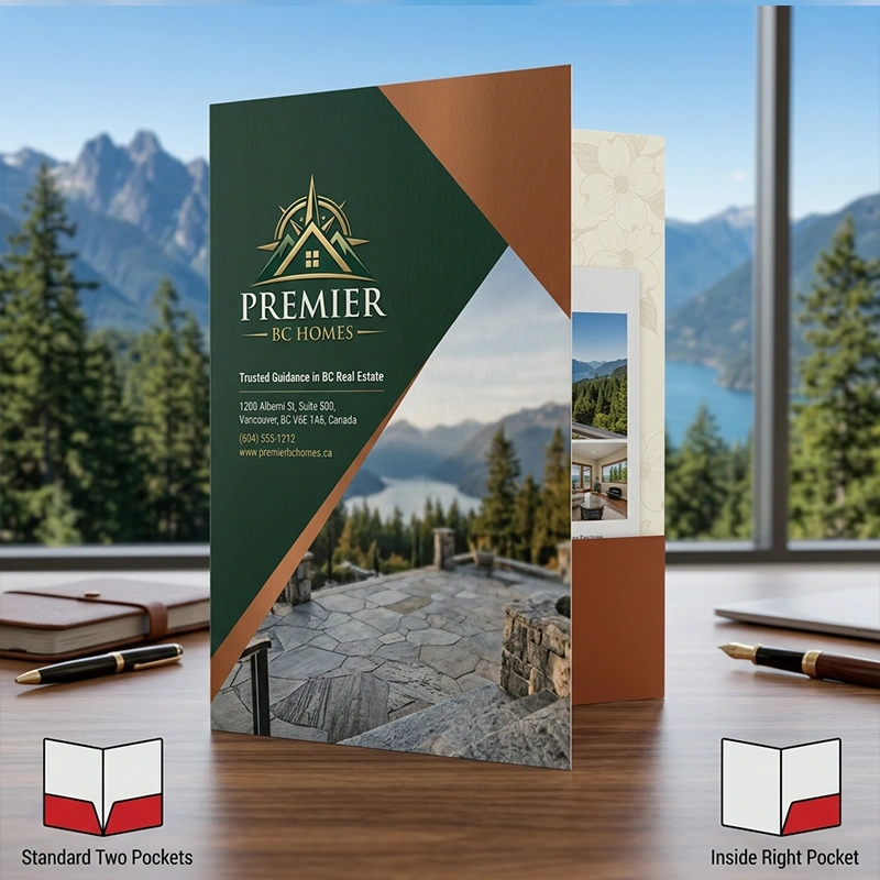 Presentation Folders - Custom Print Mockup