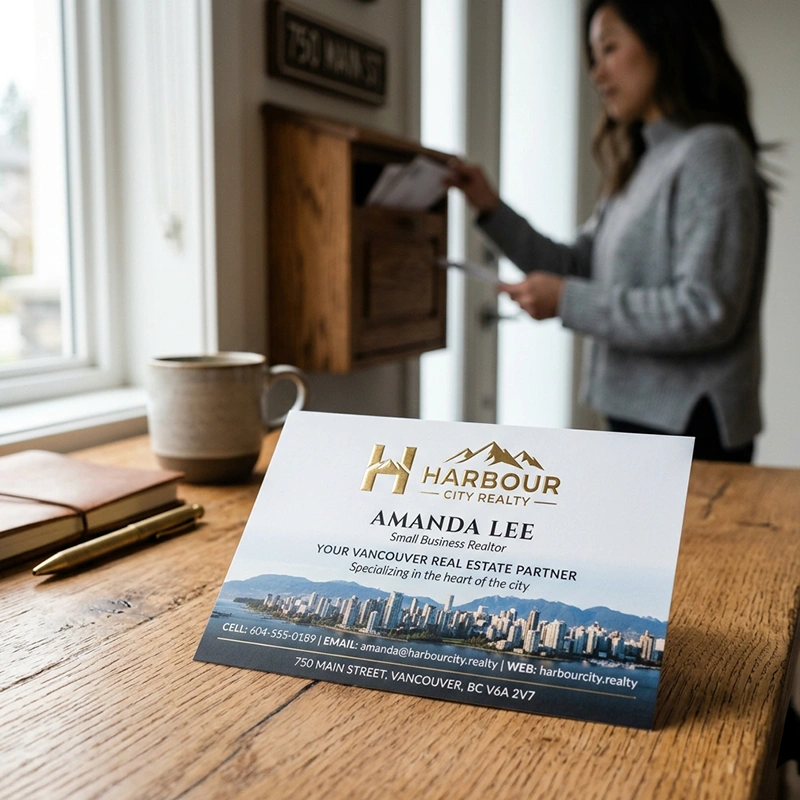 Specialty Post Cards - Custom Print Mockup