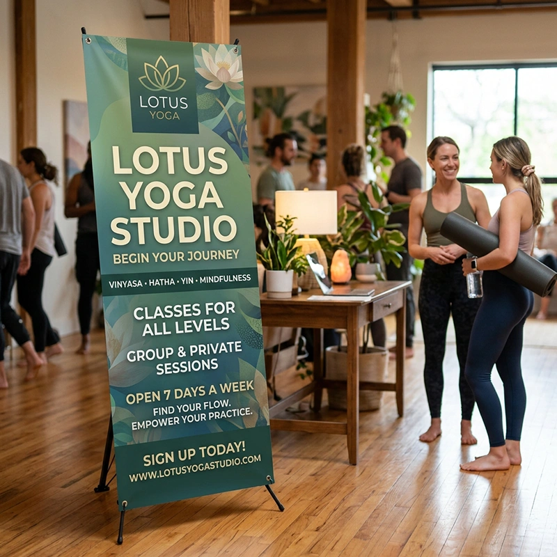 X-Frame Banners - Custom Print Mockup